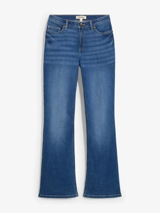 Obrázek produktu Dżinsy bootcut ze średnim stanem BonPrix niebieski