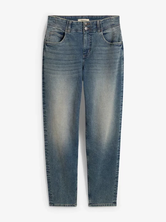 Obrázek produktu Dżinsy mom, high waist BonPrix niebieski