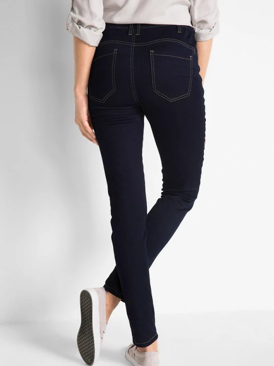 Obrázek produktu Dżinsy o kroju slim fit, z dużą zawartością stretchu, high waist BonPrix niebieski