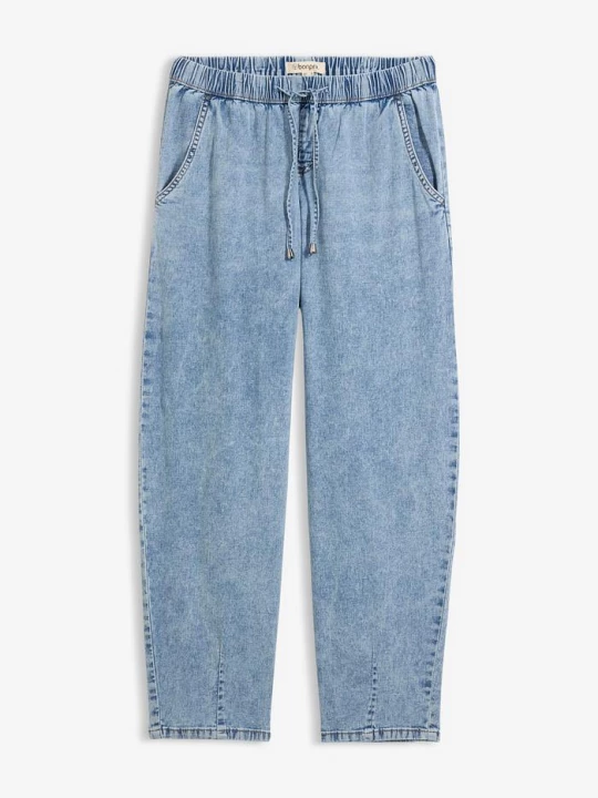 Obrázek produktu Džíny Barrel Mid Waist, pohodlný pas BonPrix