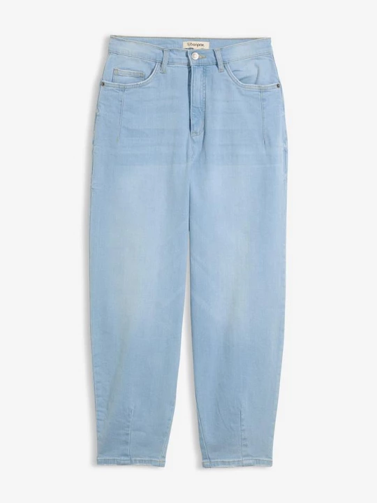 Obrázek produktu Džíny Barrel z organické bavlny, High Waist BonPrix