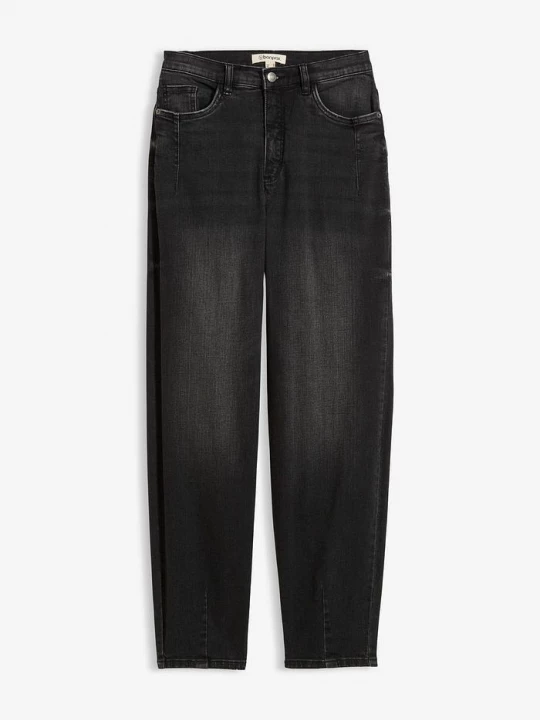 Obrázek produktu Džíny Barrel z organické bavlny, High Waist BonPrix