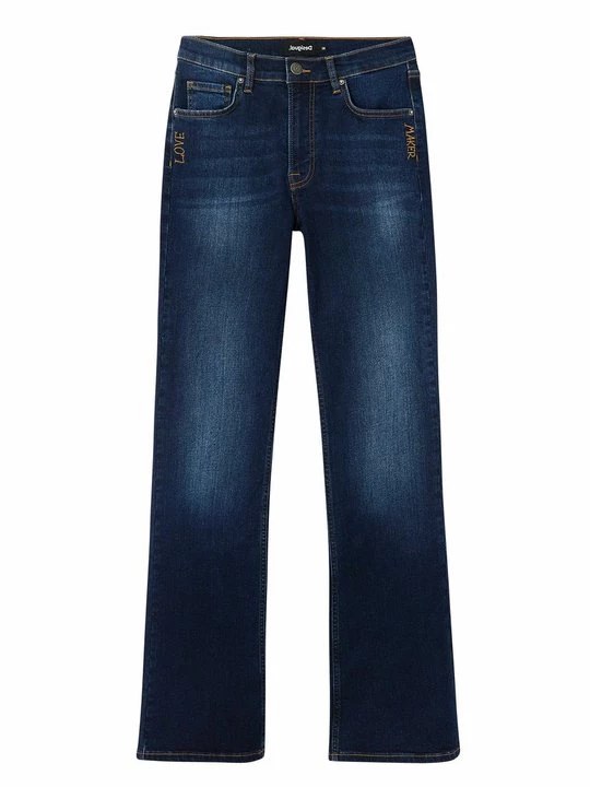 Obrázek produktu Džíny Bootcut Desigual tmavě modrá