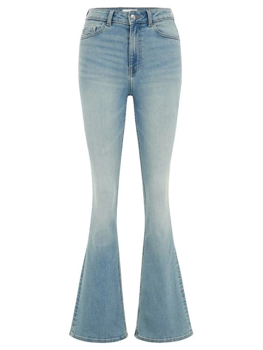 Obrázek produktu Džíny Bootcut WE Fashion skvrnitě modrá