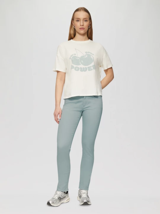Obrázek produktu Džíny Catie / Slim Fit / Mid Rise / Slim Leg QS petrolejová