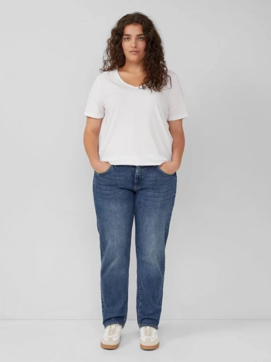 Obrázek produktu Džíny / Curvy Fit / Mid Rise / Slim Tapered Leg s.Oliver modrá