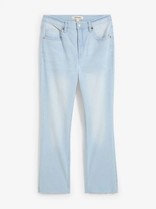 Obrázek produktu Džíny Flared, High Waist, zkrácené BonPrix