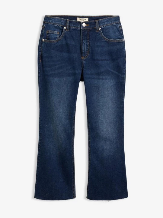 Obrázek produktu Džíny Flared, High Waist, zkrácené BonPrix