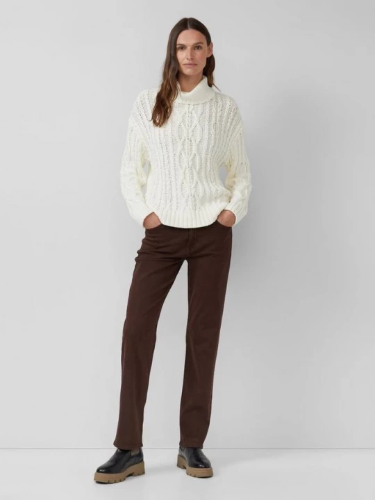 Obrázek produktu Džíny Karolin / Regular Fit / Mid Rise / Straight Leg s.Oliver hnědá