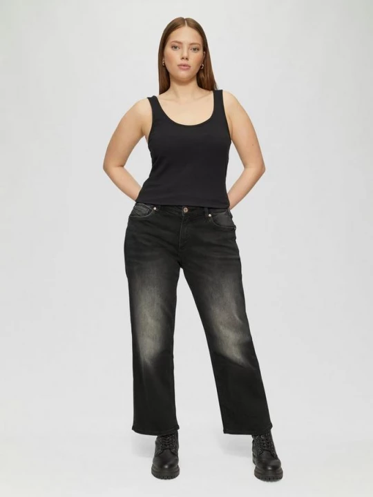 Obrázek produktu Džíny ke kotníkům / Slim Fit / Mid Rise / Straight Leg / Super Stretch QS