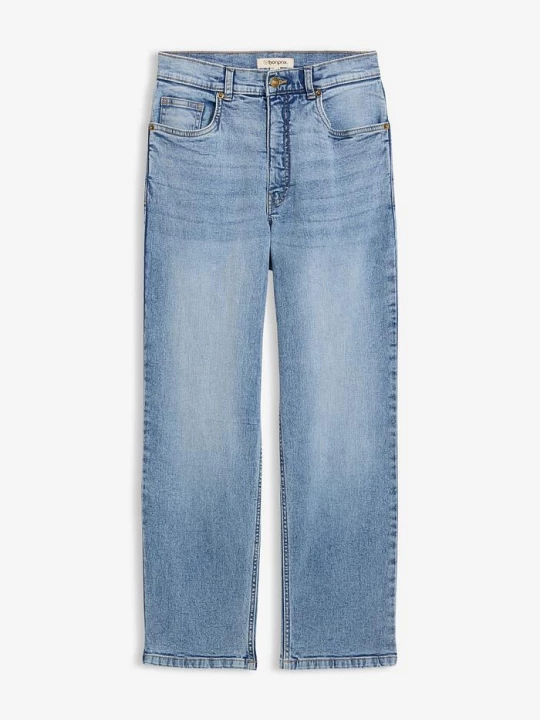 Obrázek produktu Džíny Loose Straight, High Waist, zkrácené BonPrix