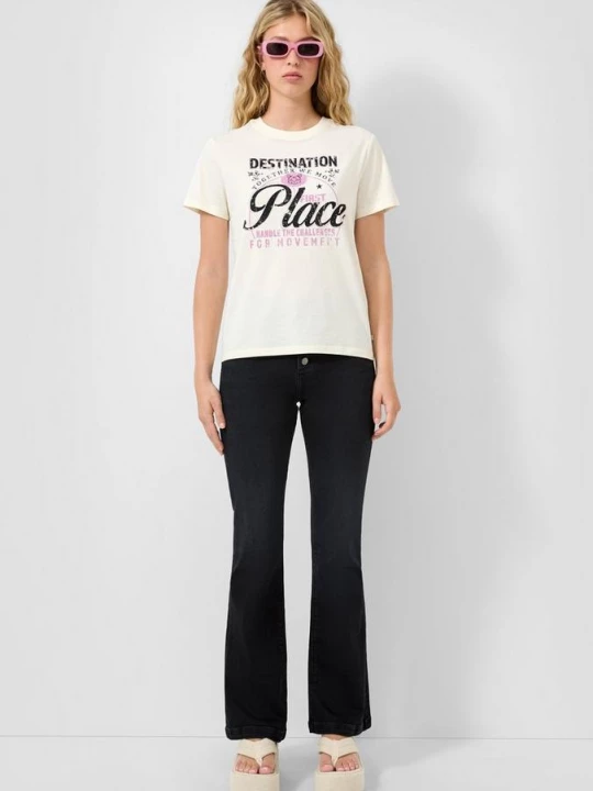 Obrázek produktu Džíny Reena / slim fit / vysoký střih / rozšířené nohavice QS