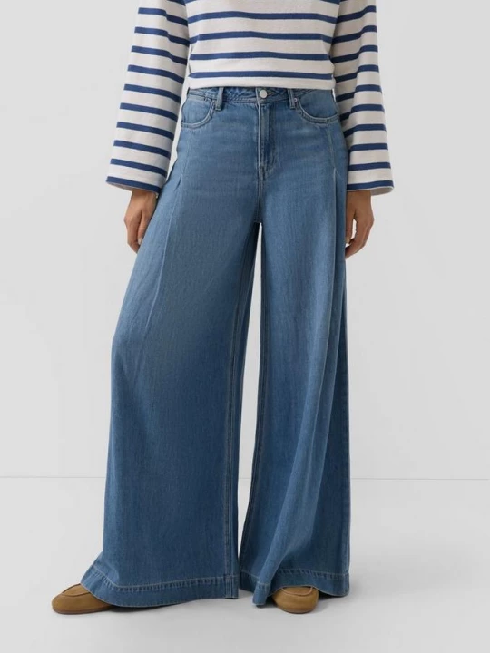 Obrázek produktu Džíny / Regular Fit / High Rise / Extra Wide Leg / směs s lyocellem s.Oliver modrá
