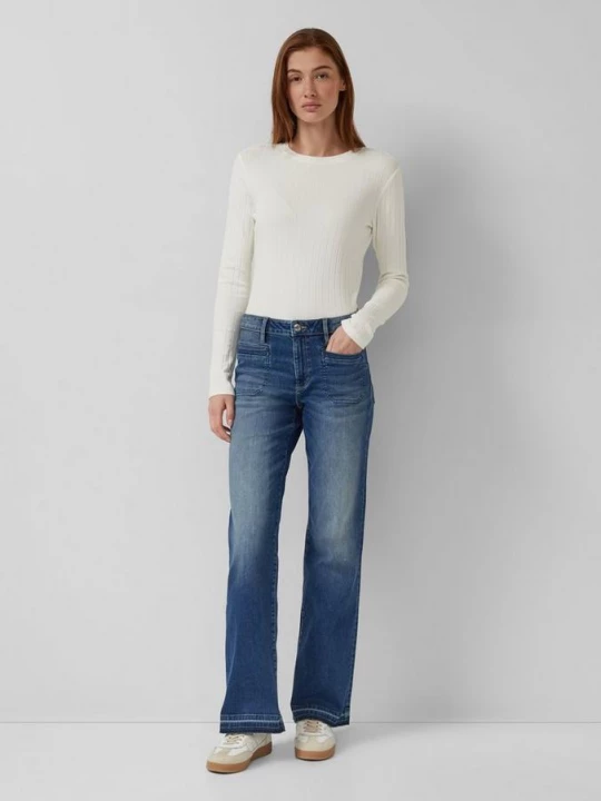 Obrázek produktu Džíny / Regular fit / Mid rise / Flared leg / Frayed hem s.Oliver modrá