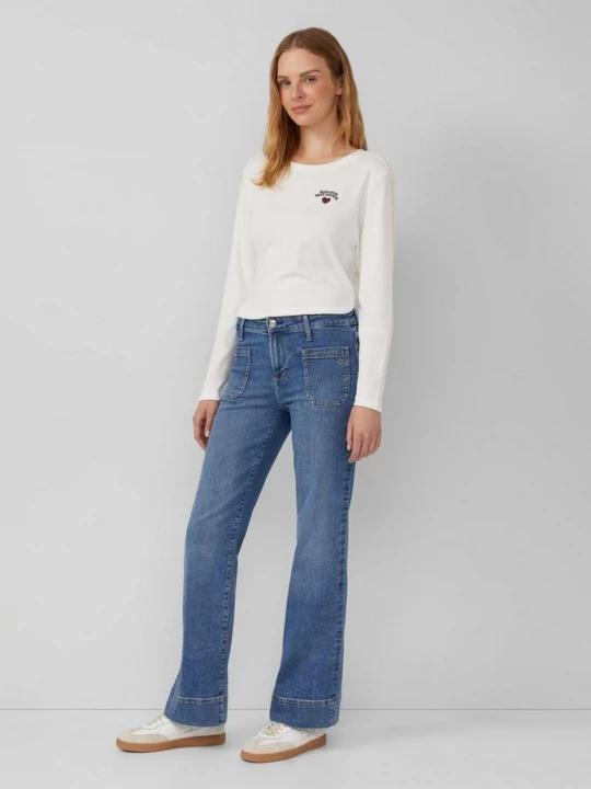 Obrázek produktu Džíny / Regular fit / Mid rise / Flared leg / Patch pockets s.Oliver modrá