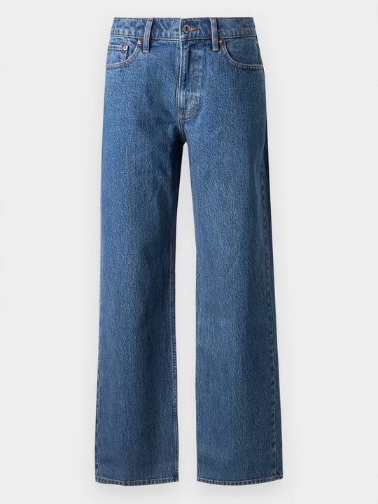 Obrázek produktu Džíny Relaxed Fit Abercrombie & Fitch tmavomodrý denim