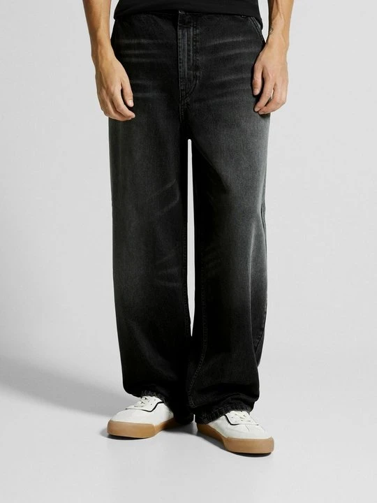 Obrázek produktu Džíny Relaxed Fit Bershka černá