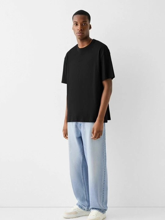 Obrázek produktu Džíny Relaxed Fit Bershka světle modrá