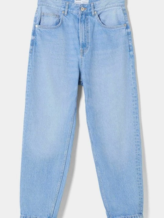Obrázek produktu Džíny Relaxed Fit Bershka světlemodrý denim