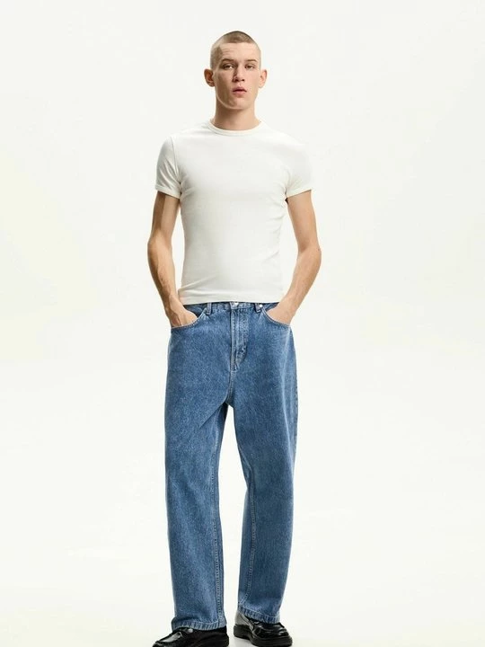 Obrázek produktu Džíny Relaxed Fit Bershka světlemodrý denim