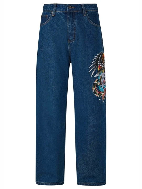 Obrázek produktu Džíny Relaxed Fit Ed Hardy modrý denim