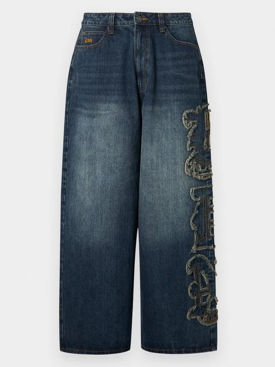 Obrázek produktu Džíny Relaxed Fit Jaded London modrý denim