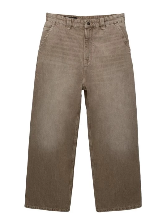 Obrázek produktu Džíny Relaxed Fit PULL&BEAR hnědá