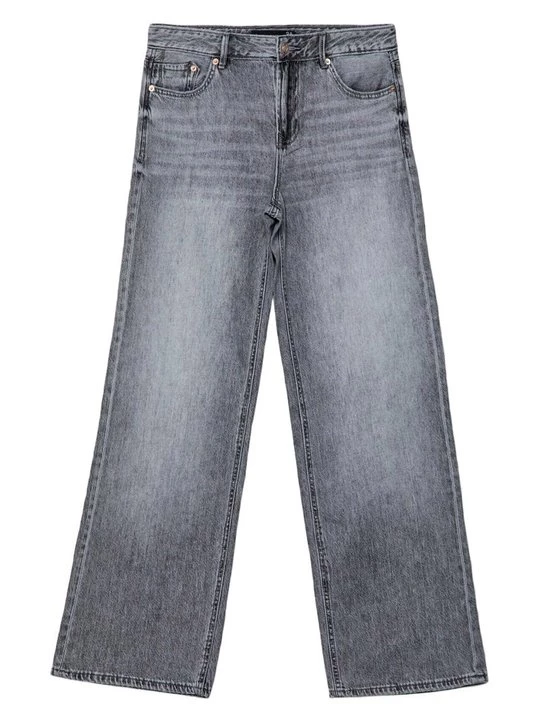Obrázek produktu Džíny Relaxed Fit Stradivarius šedý denim