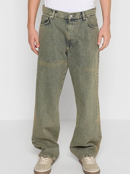 Obrázek produktu Džíny Relaxed Fit Woodbird tmavě zelená