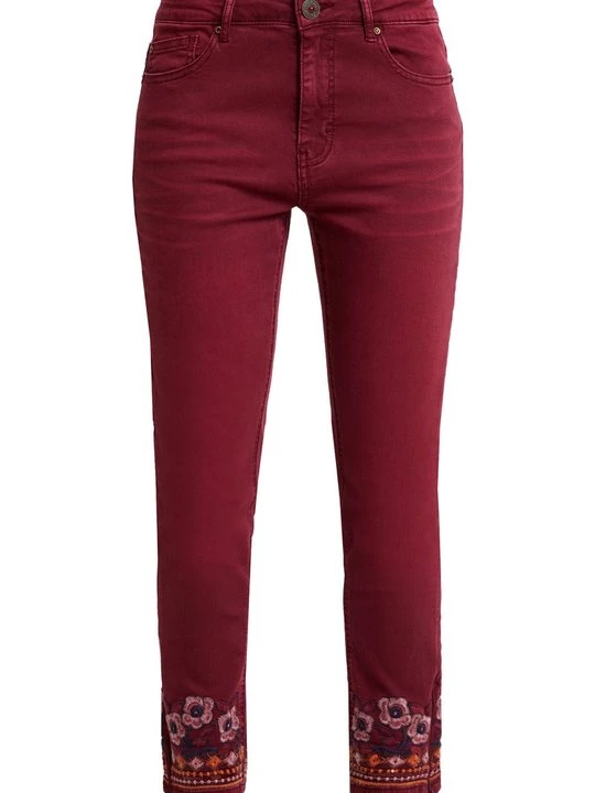 Obrázek produktu Džíny Slim Fit Desigual bordeaux