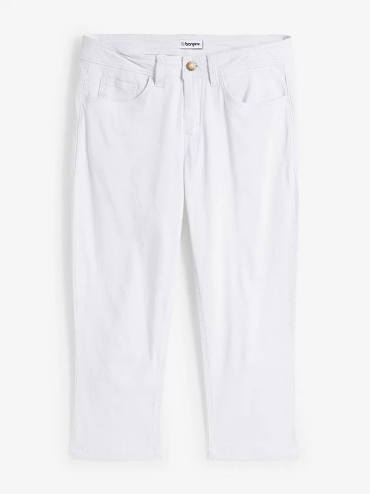 Obrázek produktu Džíny Slim Fit, Mid Waist, zkrácené BonPrix