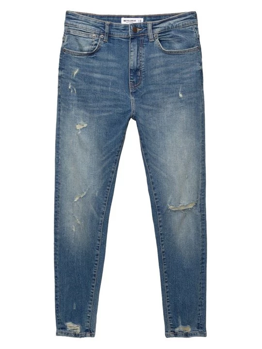 Obrázek produktu Džíny Slim Fit PULL&BEAR tmavomodrý denim