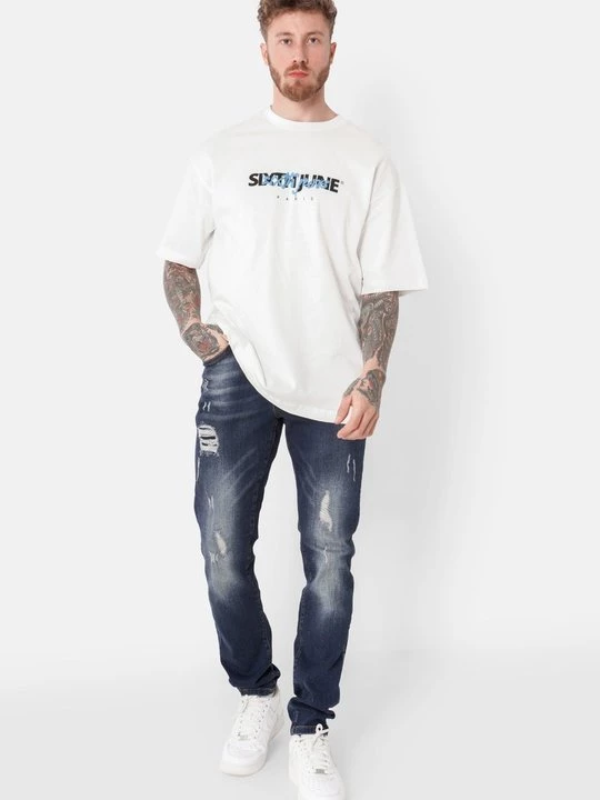 Obrázek produktu Džíny Slim Fit Sixth June tmavě modrá