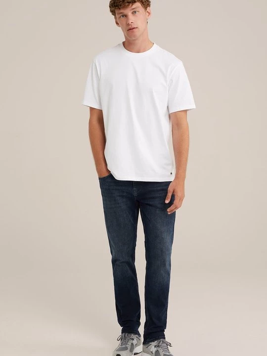 Obrázek produktu Džíny Slim Fit WE Fashion tmavě modrá