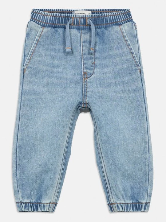 Obrázek produktu Džíny Straight Fit Abercrombie & Fitch melírovaná světle modrá