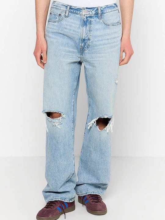 Obrázek produktu Džíny Straight Fit Abercrombie & Fitch světle modrá