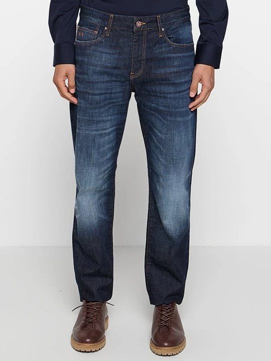 Obrázek produktu Džíny Straight Fit Armani Exchange tmavě modrá