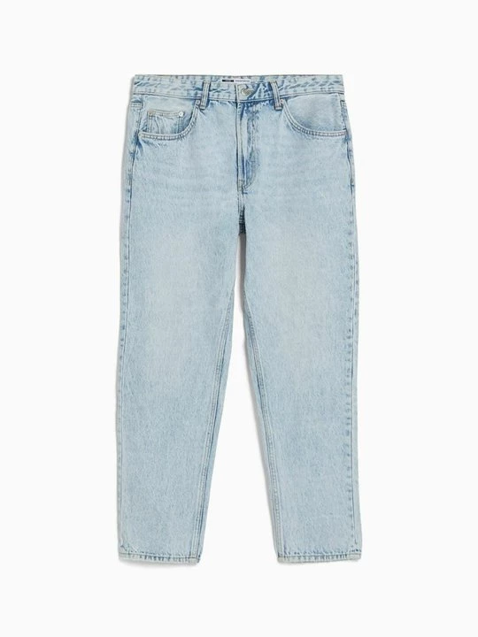 Obrázek produktu Džíny Straight Fit Bershka světle modrá