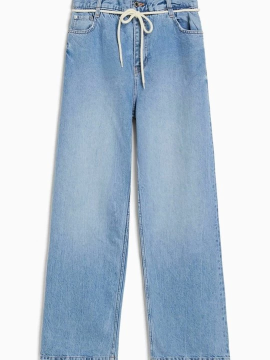 Obrázek produktu Džíny Straight Fit Bershka světlemodrý denim