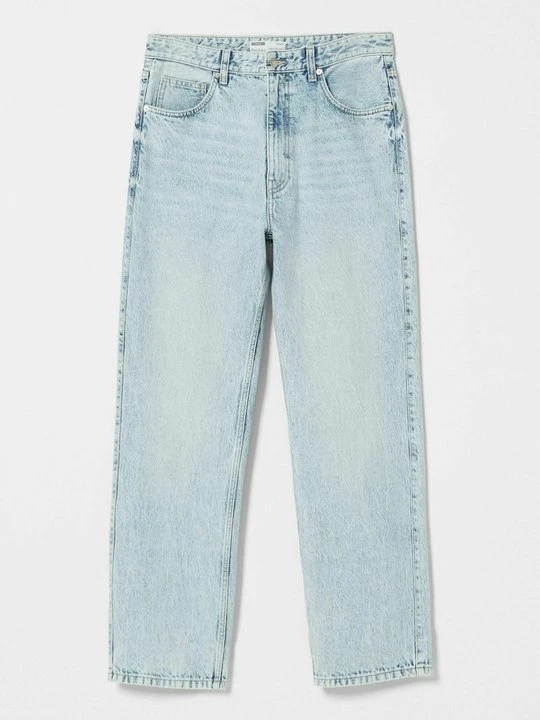 Obrázek produktu Džíny Straight Fit Bershka světlemodrý denim