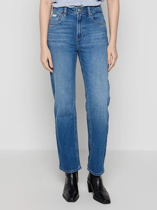 Obrázek produktu Džíny Straight Fit Calvin Klein Jeans fialová