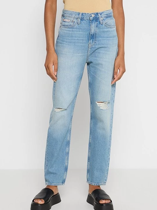 Obrázek produktu Džíny Straight Fit Calvin Klein Jeans roztrhaný denim