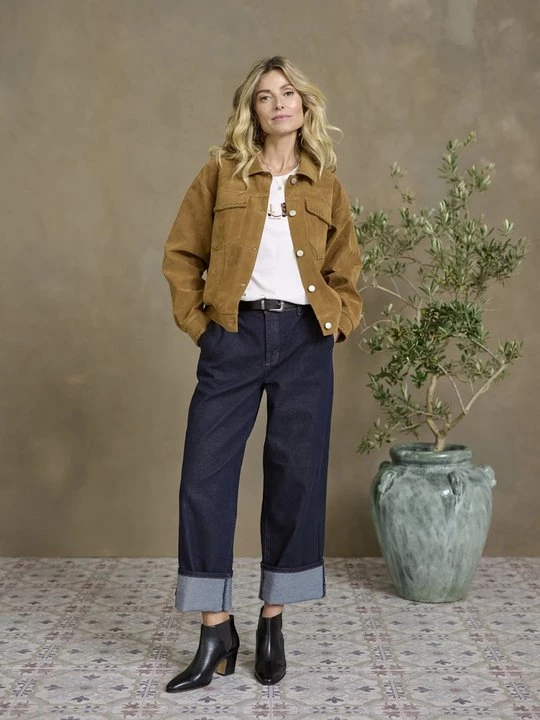 Obrázek produktu Džíny Straight Fit Cream modrý denim
