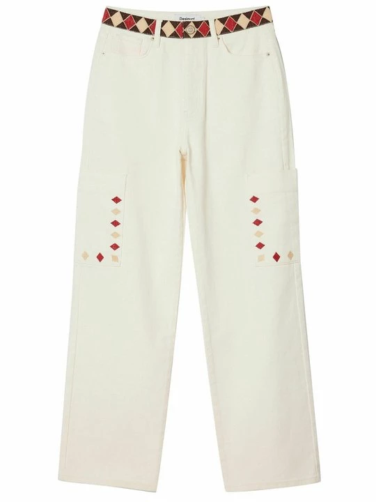 Obrázek produktu Džíny Straight Fit Desigual béžová