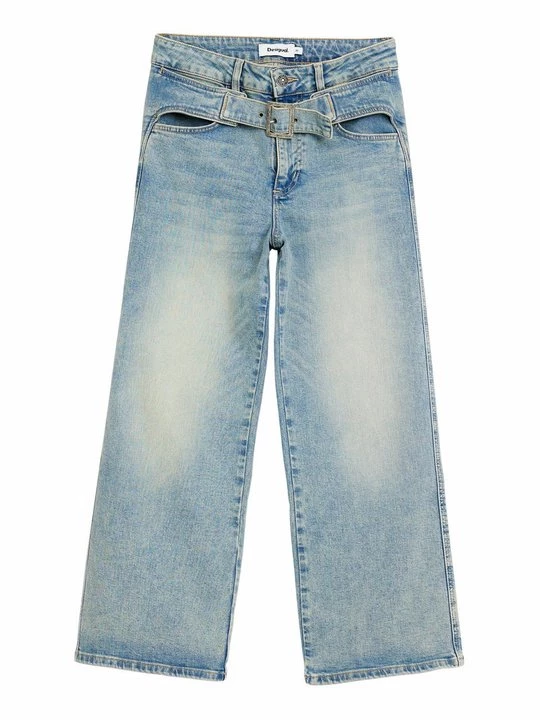 Obrázek produktu Džíny Straight Fit Desigual modrá