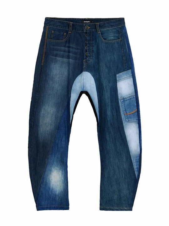 Obrázek produktu Džíny Straight Fit Desigual modrá