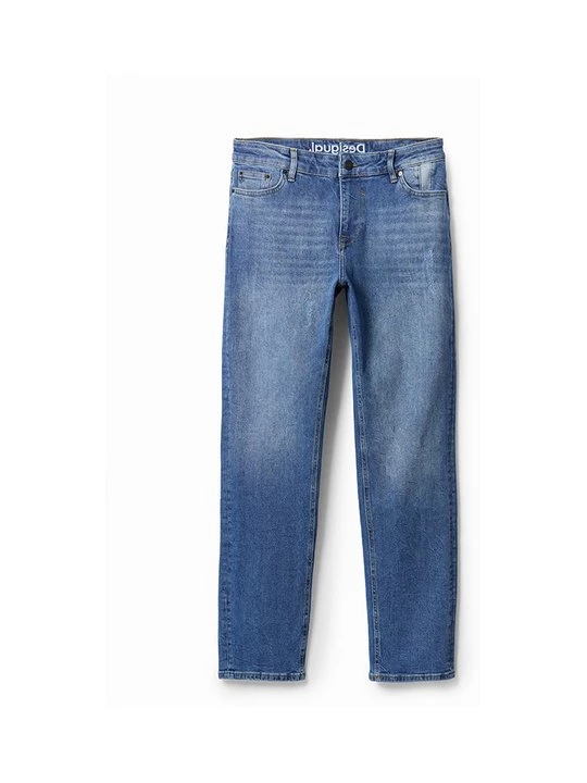 Obrázek produktu Džíny Straight Fit Desigual modrá
