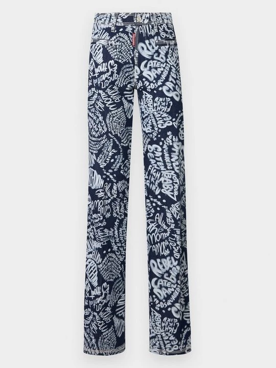 Obrázek produktu Džíny Straight Fit Dsquared2 modrý denim