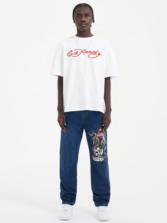 Obrázek produktu Džíny Straight Fit Ed Hardy modrý denim