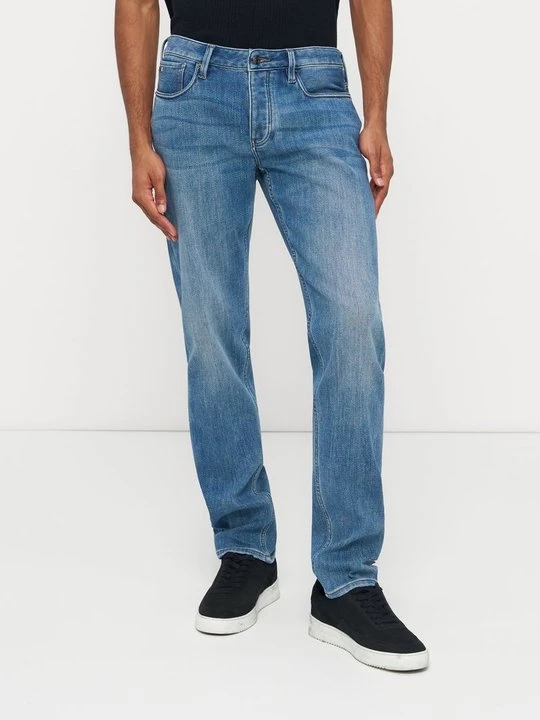 Obrázek produktu Džíny Straight Fit Emporio Armani modrý denim